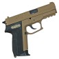 Preview: Swiss Arms, Airsoft Pistole, MLE HPA Flat Dark Earth, 6 mm, Federdruck, ab 14 J.